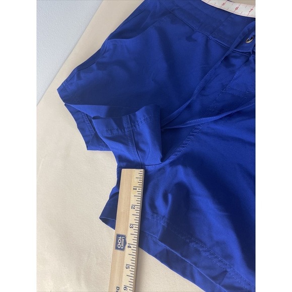 La Blanca Shorts Women's Polyester Front Grommets and Tie Navy 3" Inseam - Picture 5 of 6